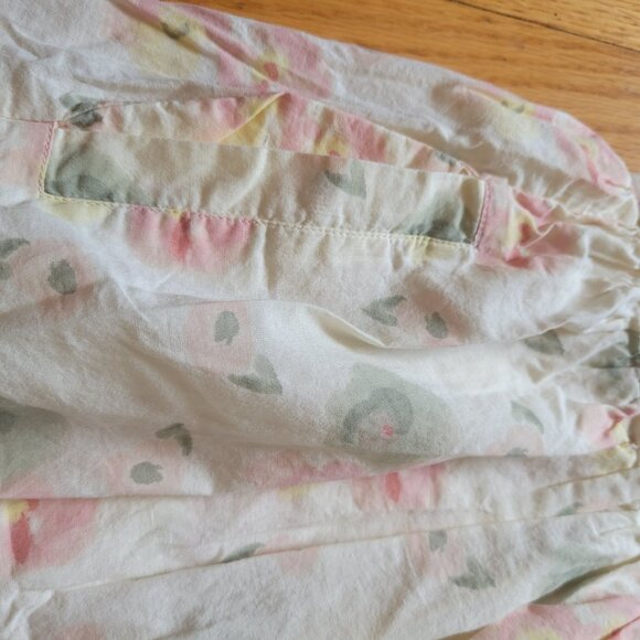 MNG By Mango Floral Skirt Size 2 Cotton Blend Womens Soft Pastel Colors - Picture 4 of 6